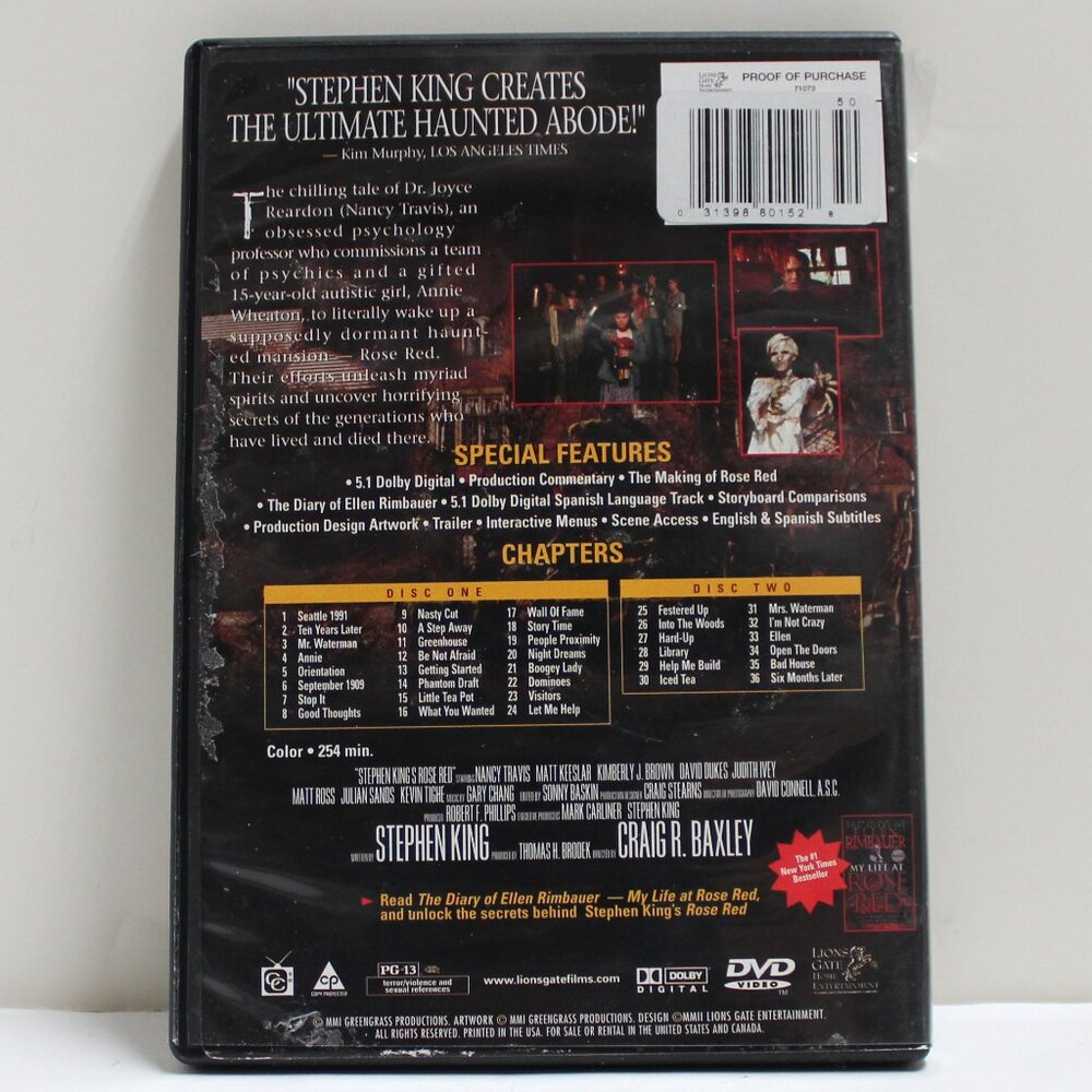 Stephen King's Rose Red DVD - 2 Disc Deluxe Edition - Picture 2 of 10